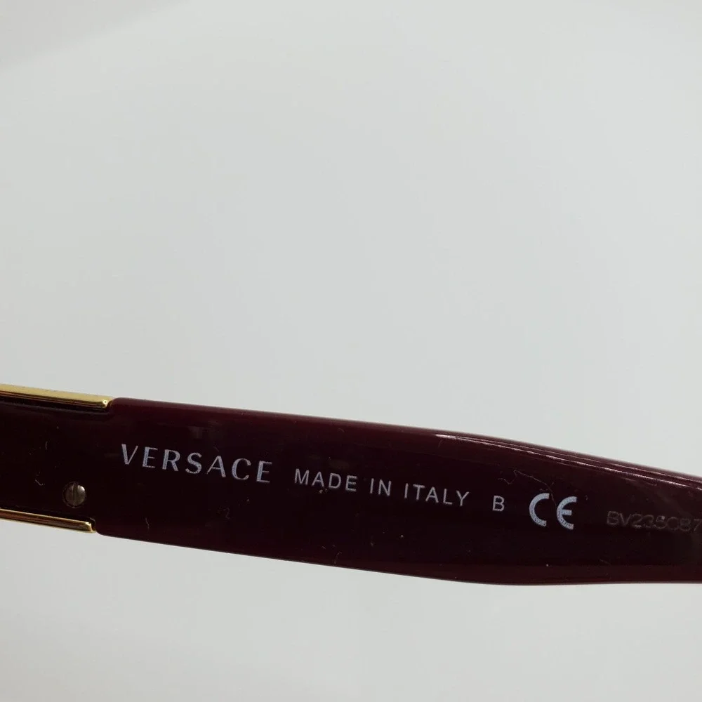 Versace 3294 388 Women Eyeglasses Frame Red Maroon Cat Eye Full Rim 53-18-140 mm